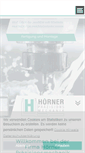 Mobile Screenshot of hoernergmbh.de
