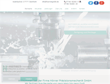 Tablet Screenshot of hoernergmbh.de